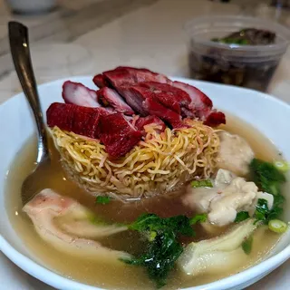 Shrimp & Pork Wonton Noodle Soup (5pcs)