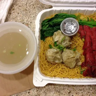 Shrimp & Pork Wonton Tossed Noodle (5pcs)