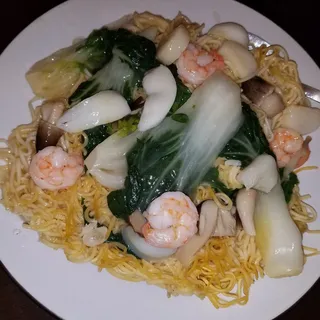 Seafood Pan Fried Noodle
