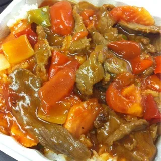 Mongolian Beef over Rice