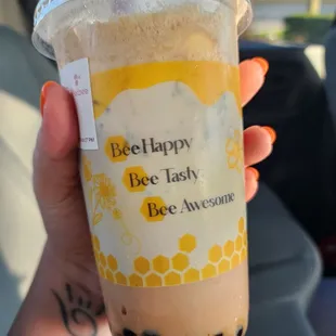 Creme brulee milk tea