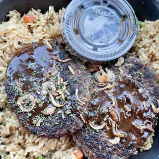 Burger Steak Fried Rice