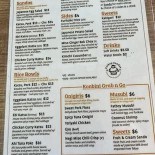 Menu :)
