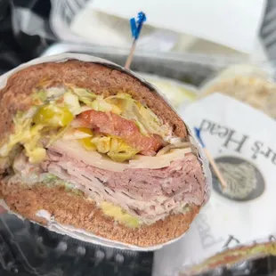 The Fat Fatboys Special, on wheat roll, the fatboy way, toasted!