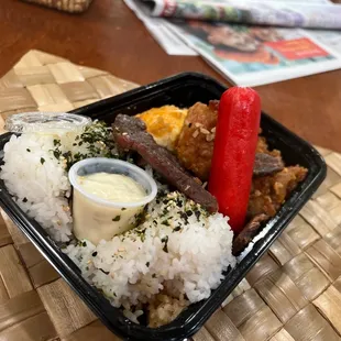Nasty bento from hell. Inedible. Wouldn&apos;t feed it to a pet rat.