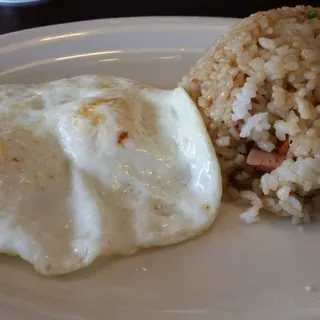 Empty-Da-fridge Fried Rice with 2 Eggs