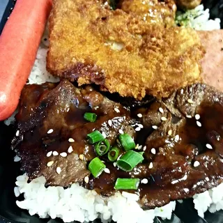 Bowl Furikake Rice and Cabbage