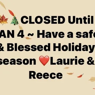 2020 Holiday Hours