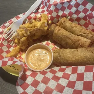 Philly Egg Rolls and Fatty Fries