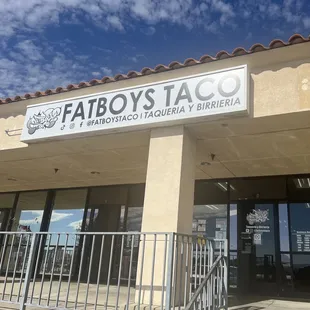 the front of the restaurant