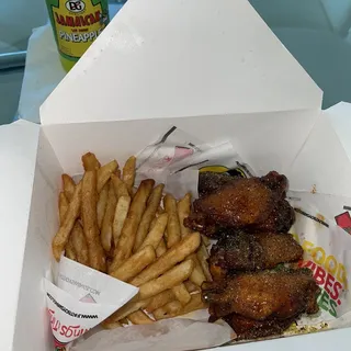 6 Wings and Fries