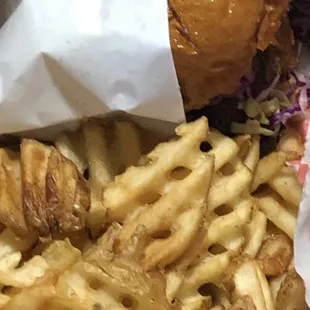 Pulled Pork with potato wedges