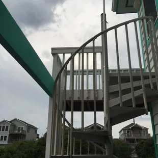 Spiral staircase.