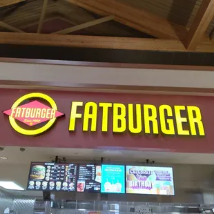 a sign for a fast food restaurant