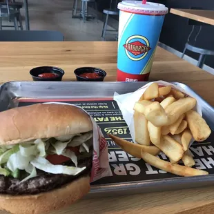 Single Hamburger, Big Fries &amp; Medium Drink.        09/01/2023