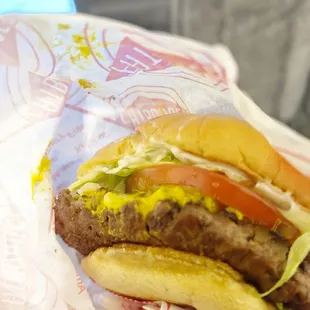 Good burger with big single patty