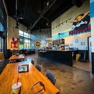 the inside of the restaurant