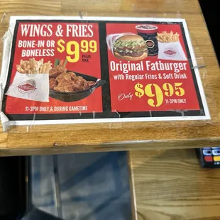 Lunch specials - 11/21/24