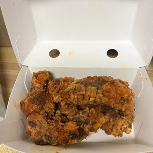 Greasy, undercooked/rubbery and no dipping sauce given.