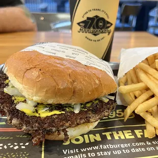 Large Fatburger (1/2lb) Meal...DELICIOUS!