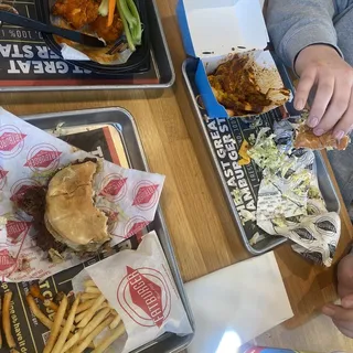 Western Bacon BBQ Fatburger Meal