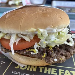 Large Fatburger (1/2 lb.) (kingburger), it used to be juicier! Still good, but not as delicious as I remembered.