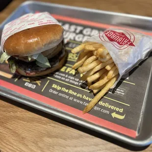 Skinnny fries + western burger
