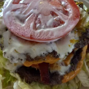 Triple Protein Style with bacon and no relish