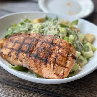 Blackened salmon Cesar salad