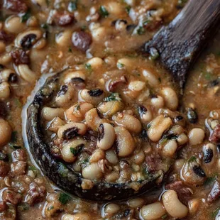 a spoon full of beans