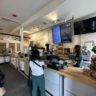 customers at the counter