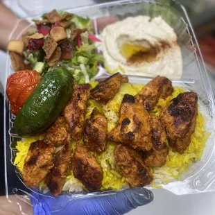Chicken Kebab platter