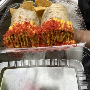 Hot Cheetos Asada Burrito