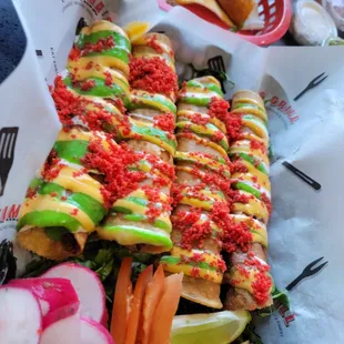 Taquitos dorados de Birria