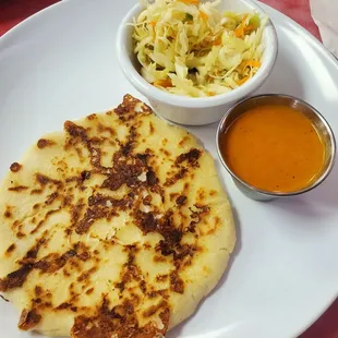 Yummy cheese pupusa