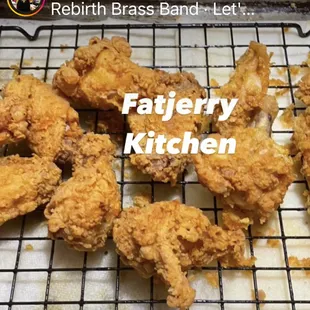 Fried chicken wings, New Orleans style