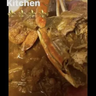 Seafood gumbo New Orleans style