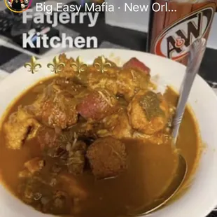 Seafood gumbo New Orleans style