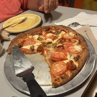 Delicious pizza for two!