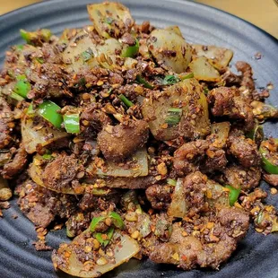 Pan fried lamb