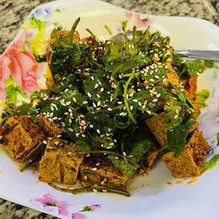 Spicy salty tofu