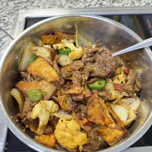 Griddle Cooked Beef.
