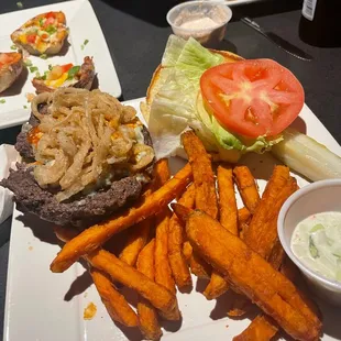 Black &amp; Blue burger