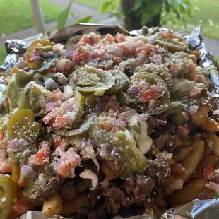 Loaded Asada Fries.  This thing is HUGE!