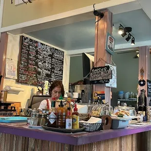 Bar top where you order