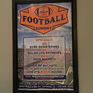 a football poster