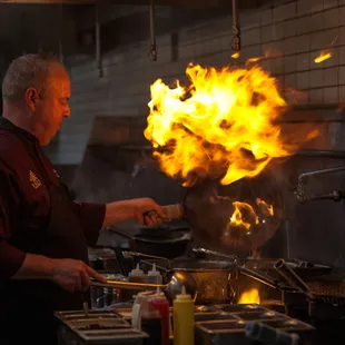 Chef Dan on the Wok