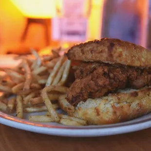 fried chicken and waffles