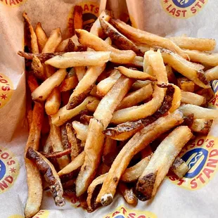 a pile of french fries