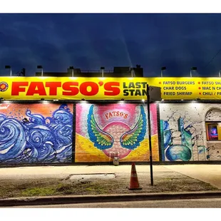 Outside Fatso&apos;s LastStand @ 2258 W Chicago Ave, Chicago, IL Burgers Hotdogs Maxwell Polish Italian Beef &amp; Sausage Chicken etc. Cool !